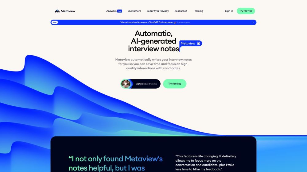 Metaview: AI Tool for Automated Interview Notes