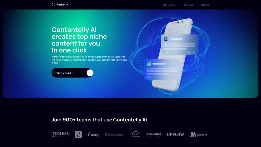Contentelly: AI Tool for Smart Niche Content Creation