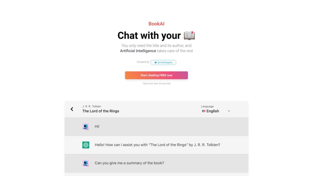 BookAI.chat: Chat with Books, Enhance Conversations with AI Tool