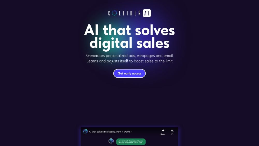 Collider AI: Smart AI Tool for Sales