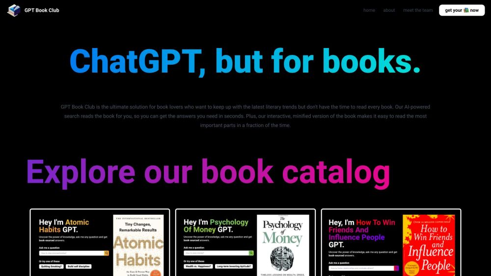 GPT Book Club: AI Tool for Book Insights