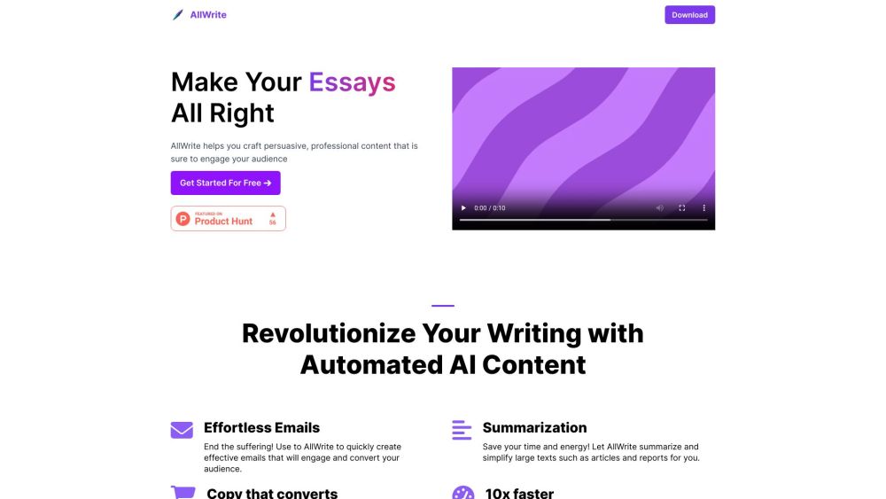 AllWrite: AI Tool for High-Quality Writing