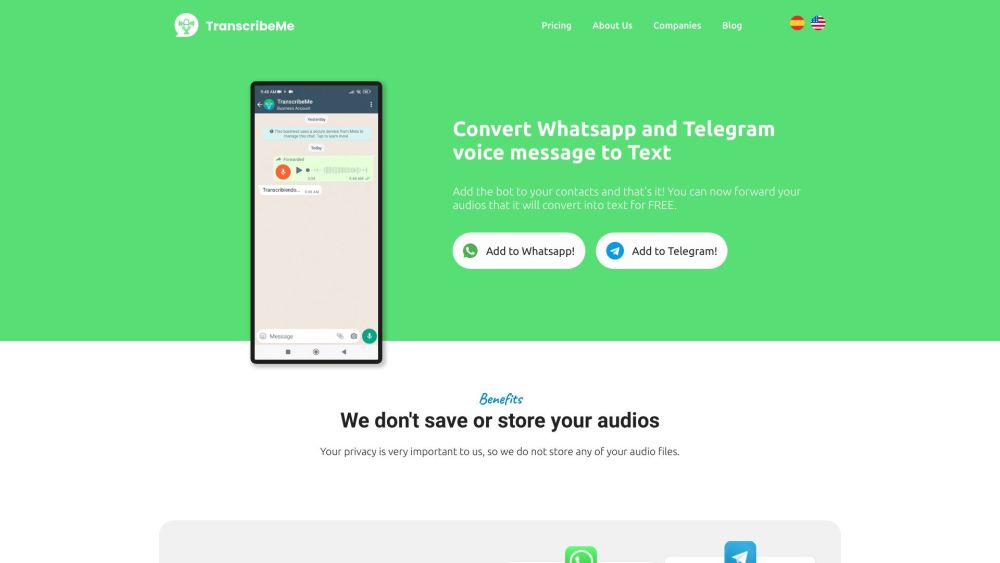 TranscribeMe: AI Tool for WhatsApp and Telegram Voice Notes