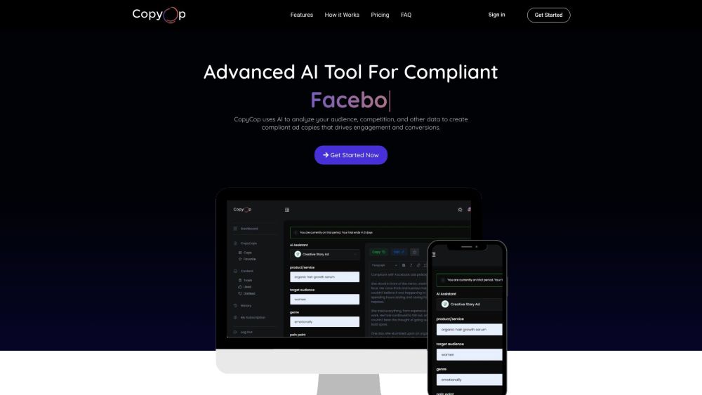 Copycop AI: AI Tool for Compliant Facebook Ad