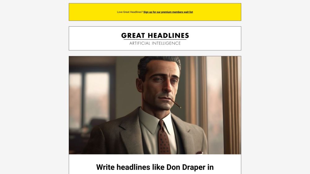 Great Headlines: AI Tool for Exceptional Suggestions