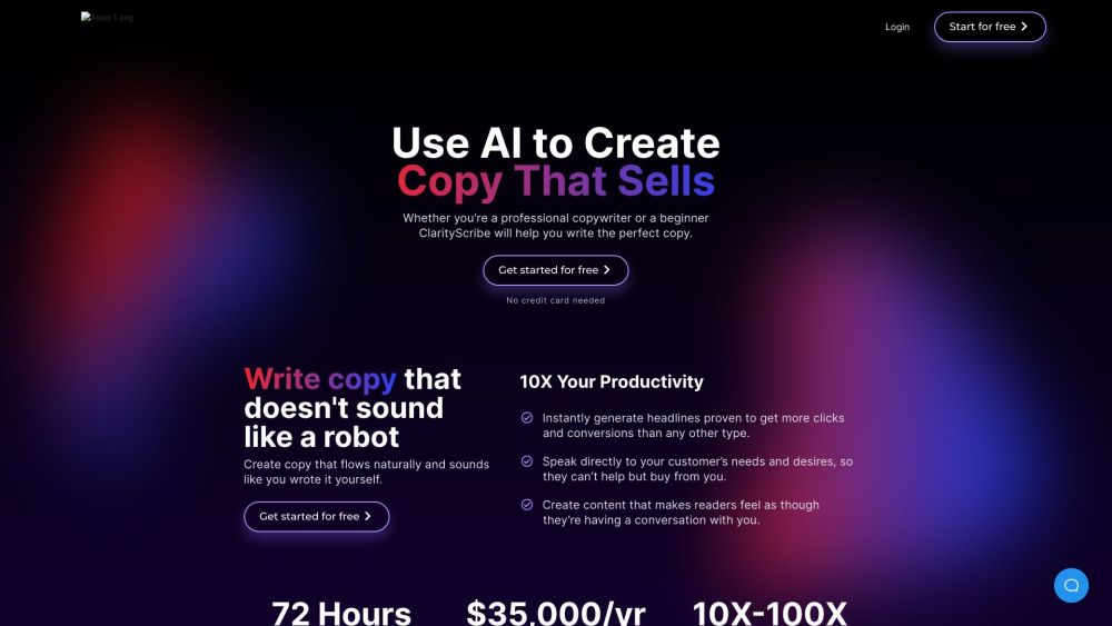 ClarityScribe AI: AI Tool for Human-Sounding Copy