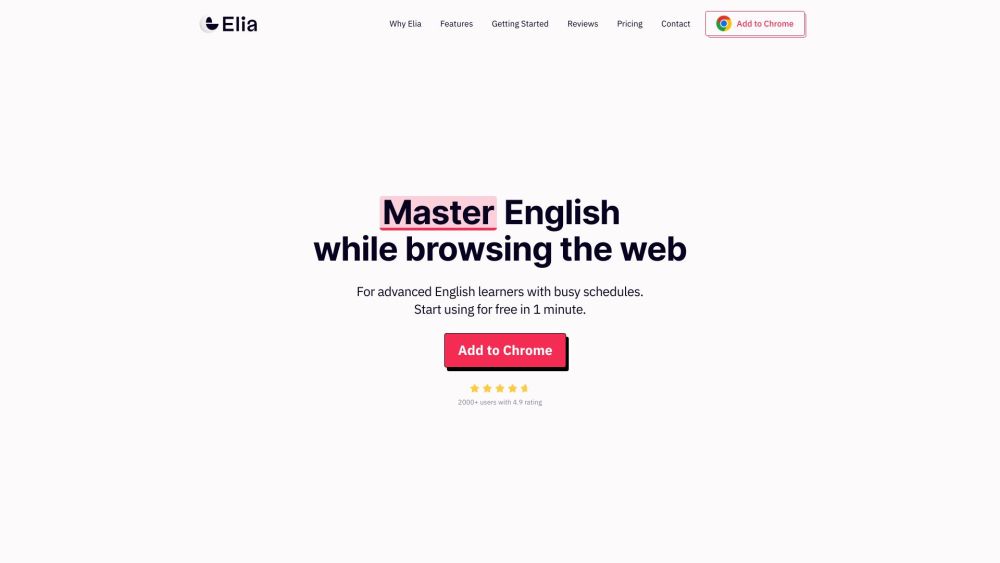 Elia: Enhance English Vocabulary with AI Tool