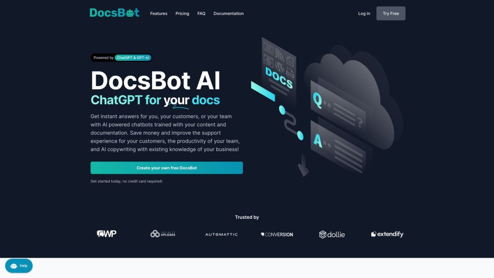 DocsBot AI: Custom Chatbots & Content Generation