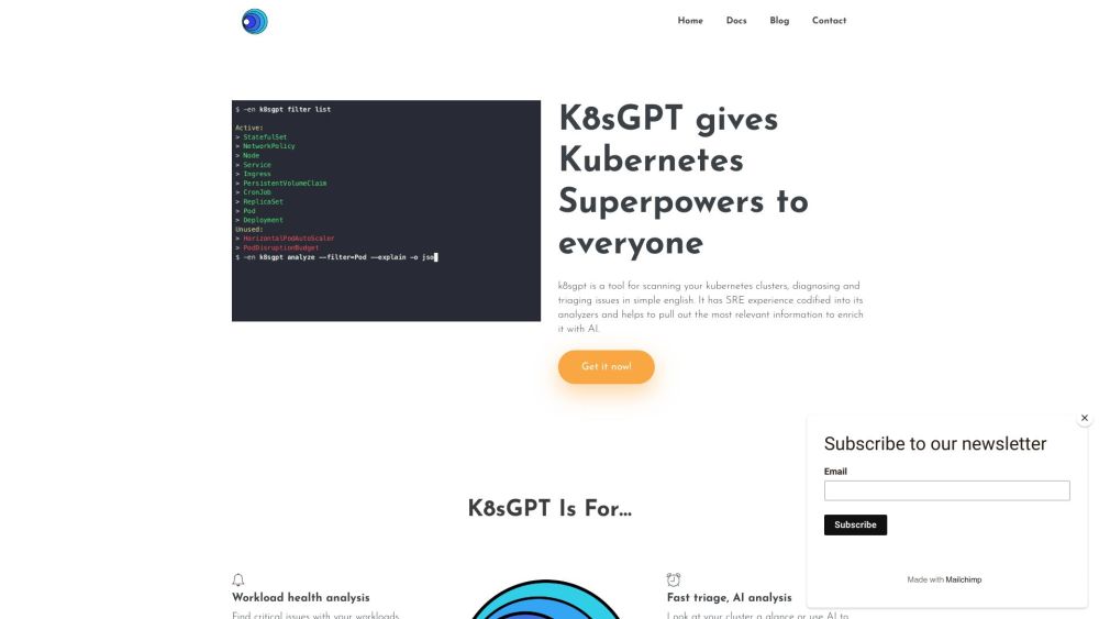 K8sGPT: AI Tool Empowering Kubernetes Superpowers