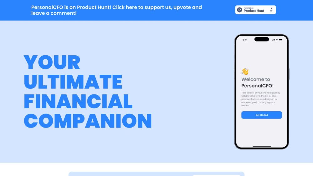 Personal CFO: AI Tool for Financial Management & Goal Achievement
