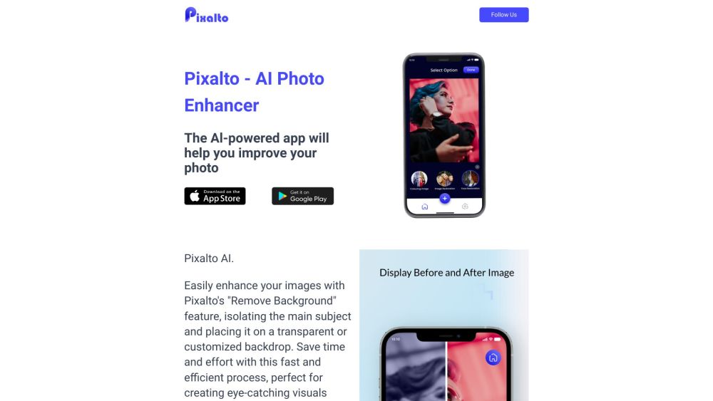 Pixalto - AI Photo Enhancer: Top AI Tool for Images