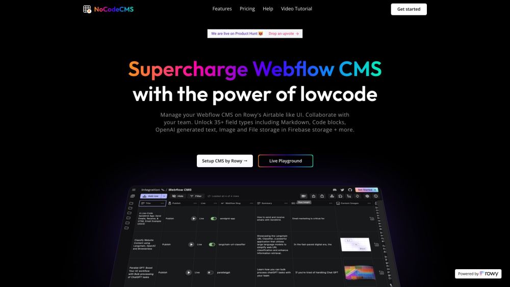 NocodeCMS: AI Tool for Webflow CMS Management