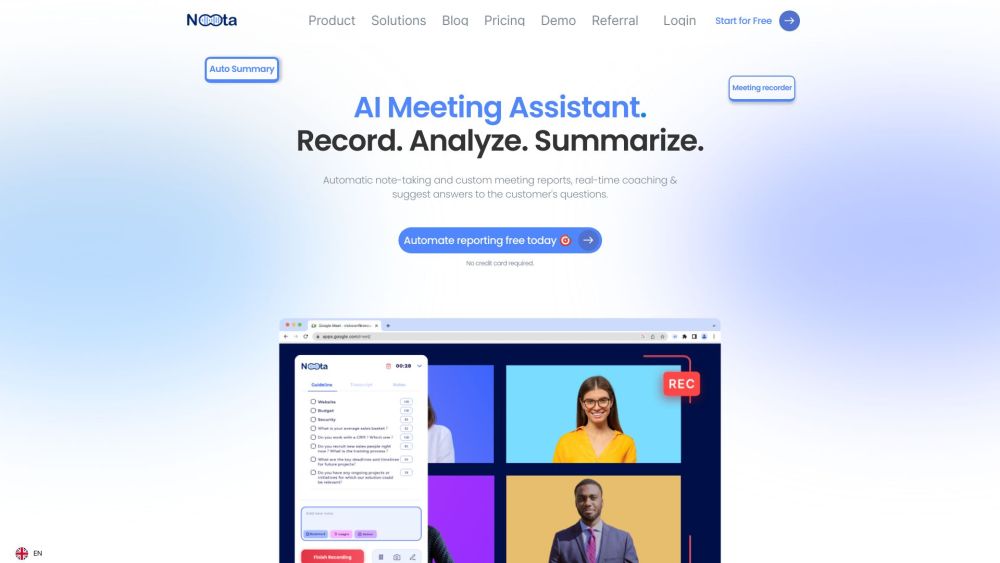 Noota: AI Tool for Meeting Efficiency