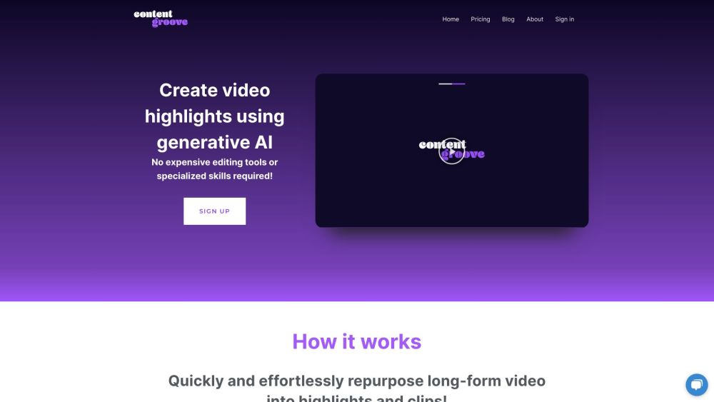 ContentGroove: AI Tool for Highlights & Clips