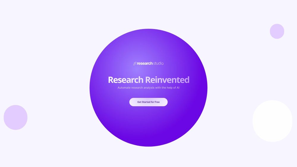 Research Studio: AI Tool for Data-Driven Insights