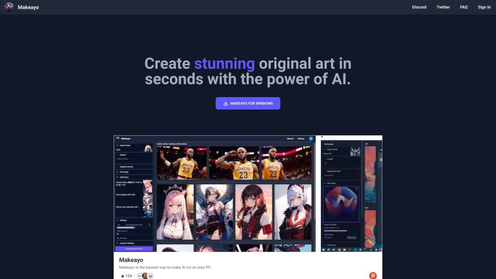 Makeayo: AI Tool for Stunning Art Generation