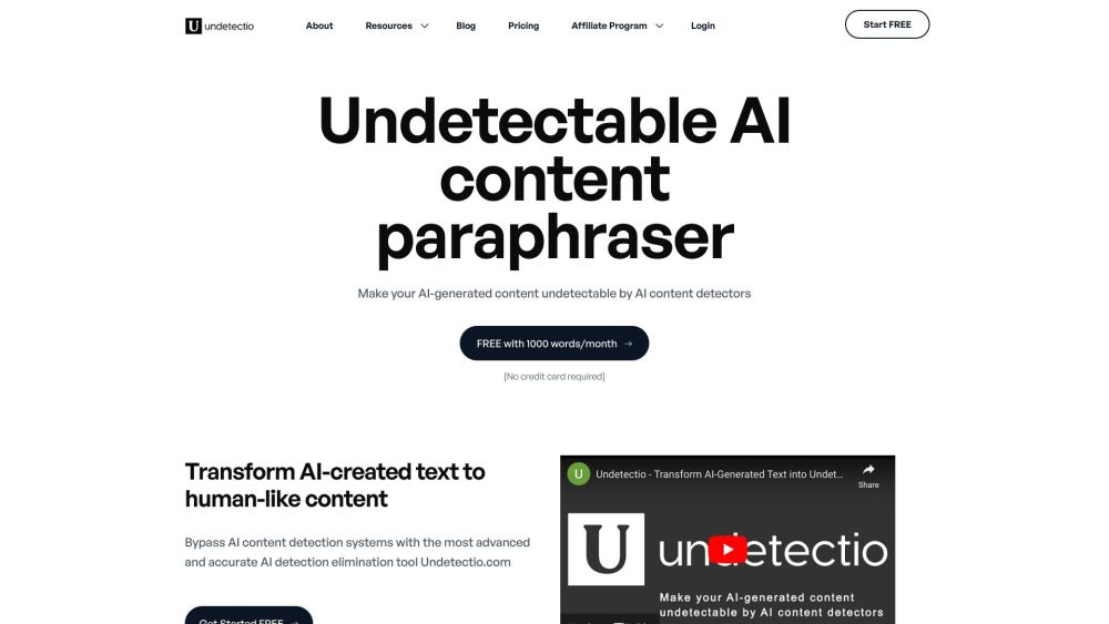 Undetectio: AI Tool for Undetectable Content Paraphrasing