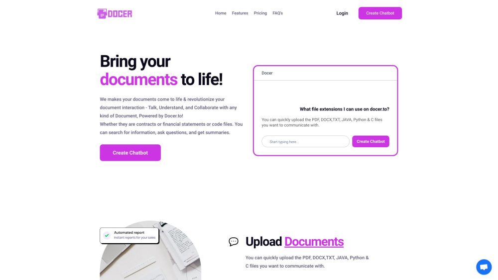 docer.to: AI Tool for Document Management