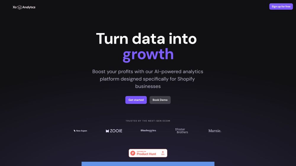 XO Analytics: AI Tool for Shopify Growth