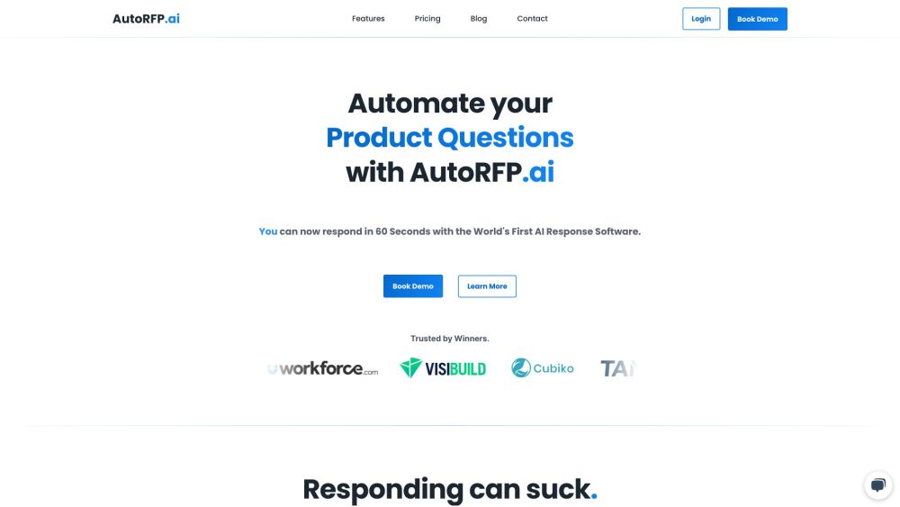 AutoRFP.ai: AI RFP Response Automation - Enhance with AI Tools