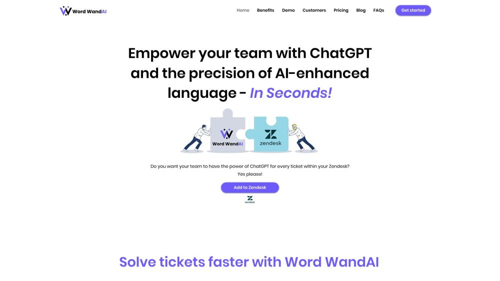 Word WandAI: AI Tool for Zendesk Support Quality