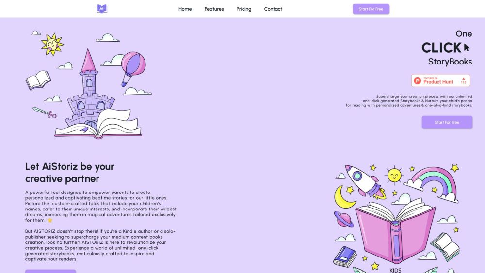 AISTORIZ: AI Tool for Storybook Creation