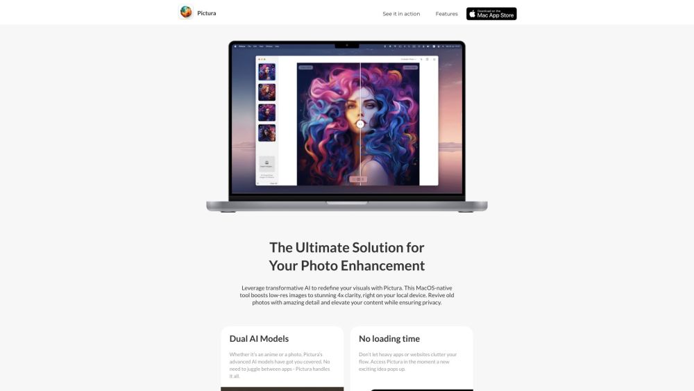 Pictura: AI Tool for Enhanced Photo Clarity MacOS