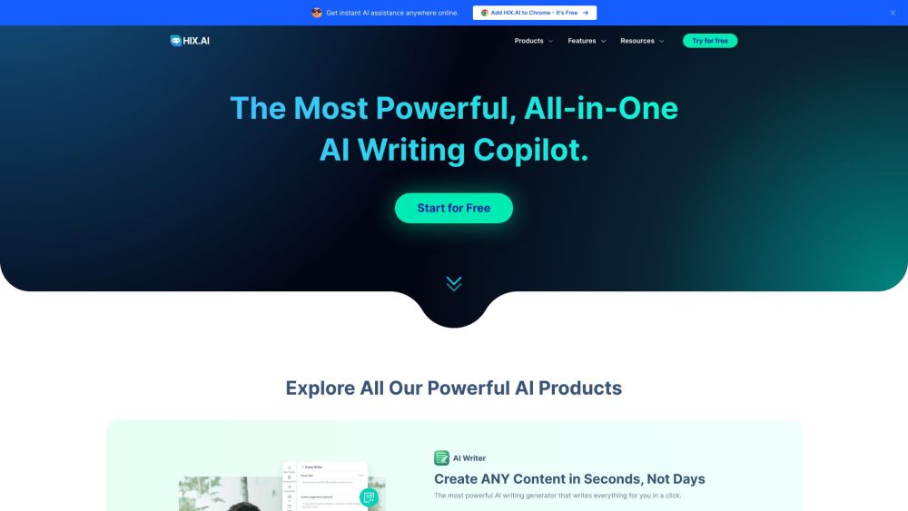 HIX.AI: All-in-one AI Copilot, 120+ AI Tools