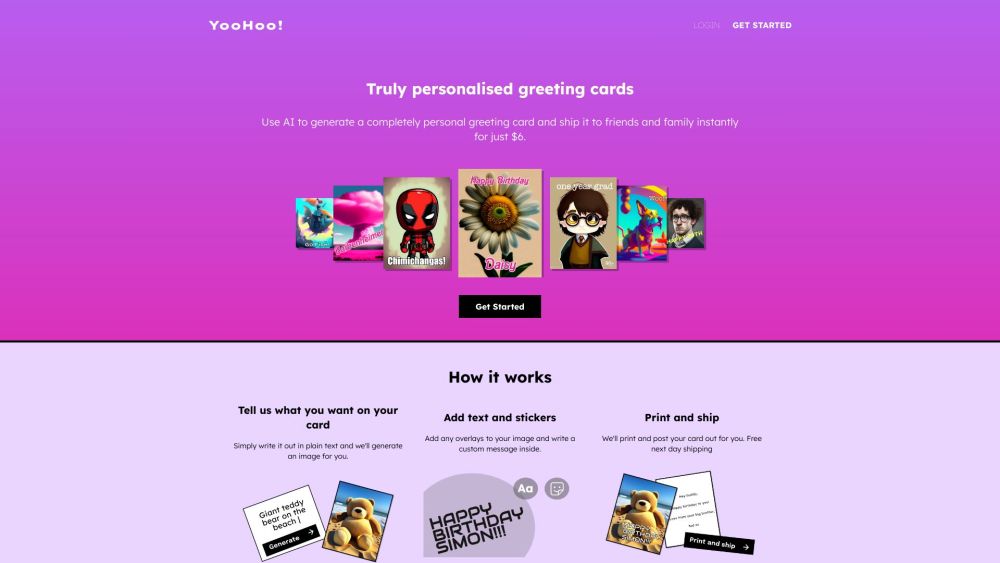 YooHoo!: AI Tool for Personalized Greeting Cards