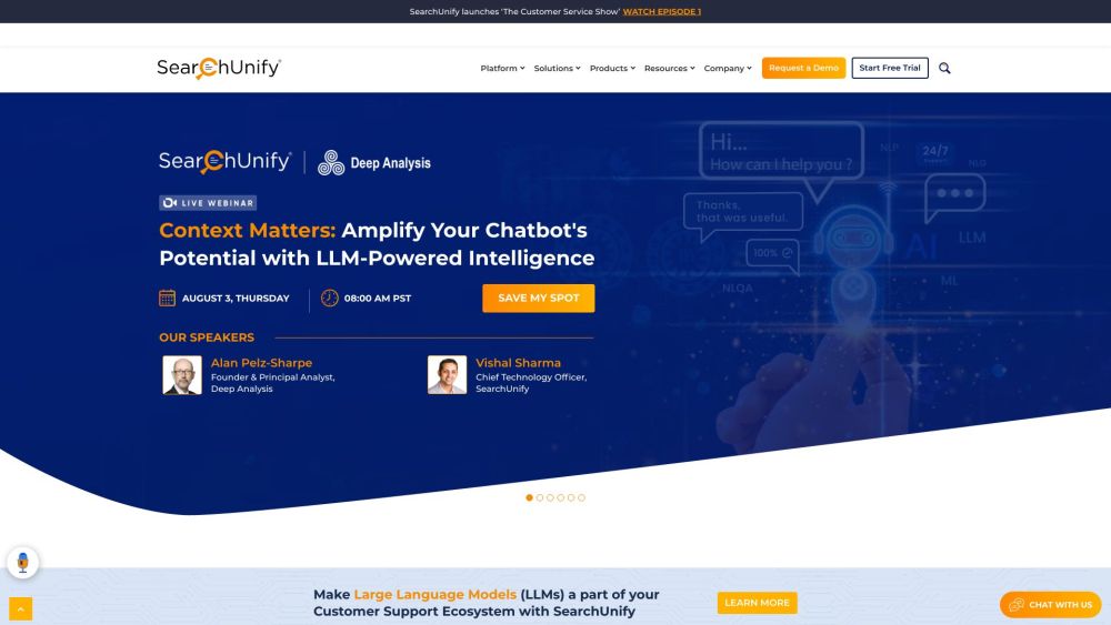 SearchUnify: AI Tool for Enhanced Enterprise Search