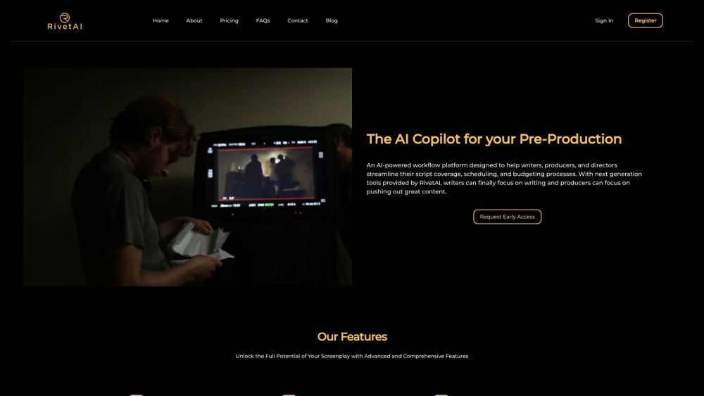 RivetAI: AI Tool for Film & TV Industry