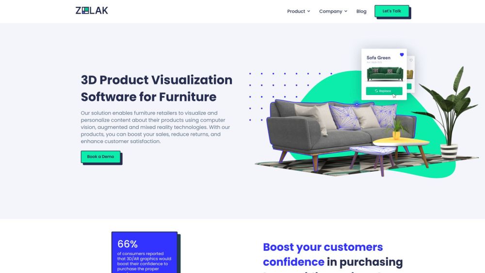 Zolak: Visualize & Personalize Furniture with AI Tool