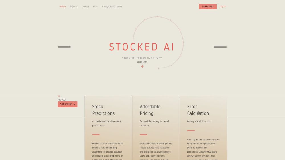 Stocked AI: Revolutionize investments with advanced AI tool