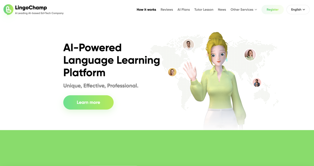 LingoChamp: AI tool for English and Spanish learning.