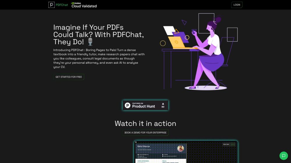 PDFChat: AI Tool for Interactive PDF Experiences with Product Name