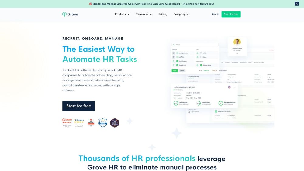 Grove HR: AI Tool for SMB HR Management