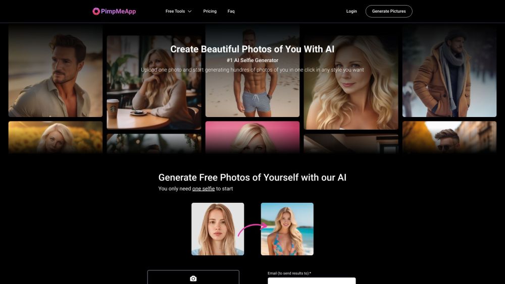 PimpMeApp.com: AI Tool for Stunning User Photos