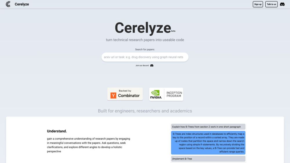 Cerelyze: Reproduce Scientific Research with AI Tool