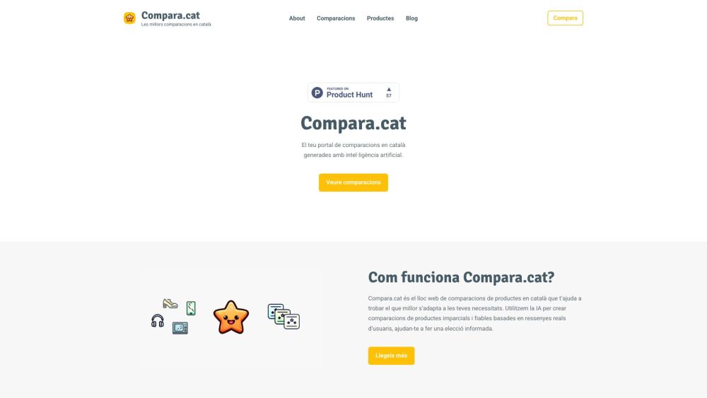 Compara.cat: AI Tool for Product Comparisons