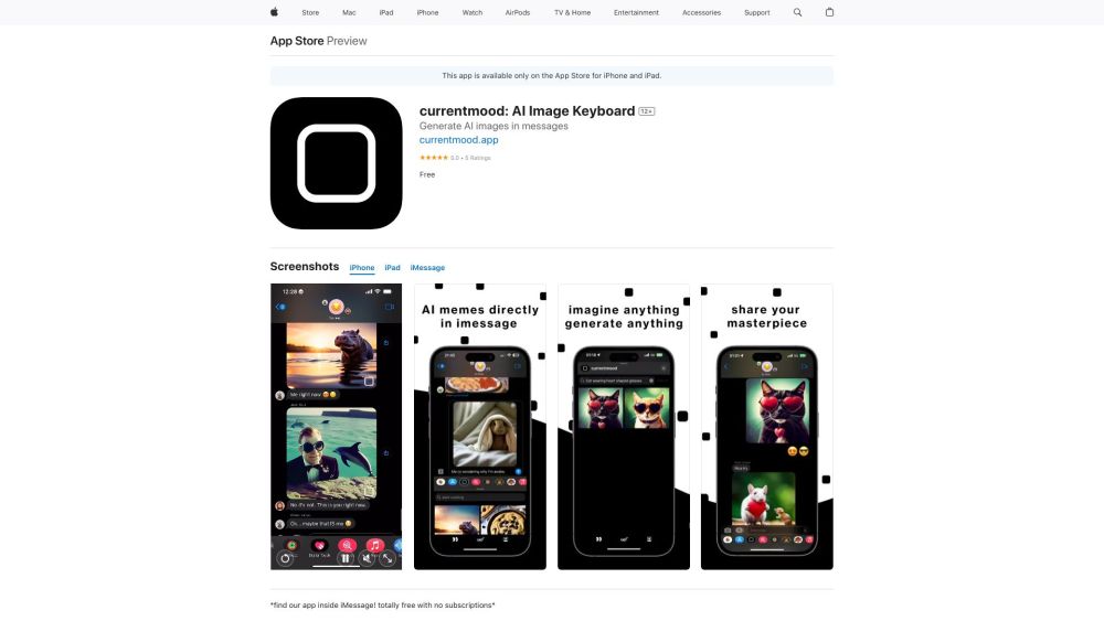 AI Art Generator: ai tool for iMessage art