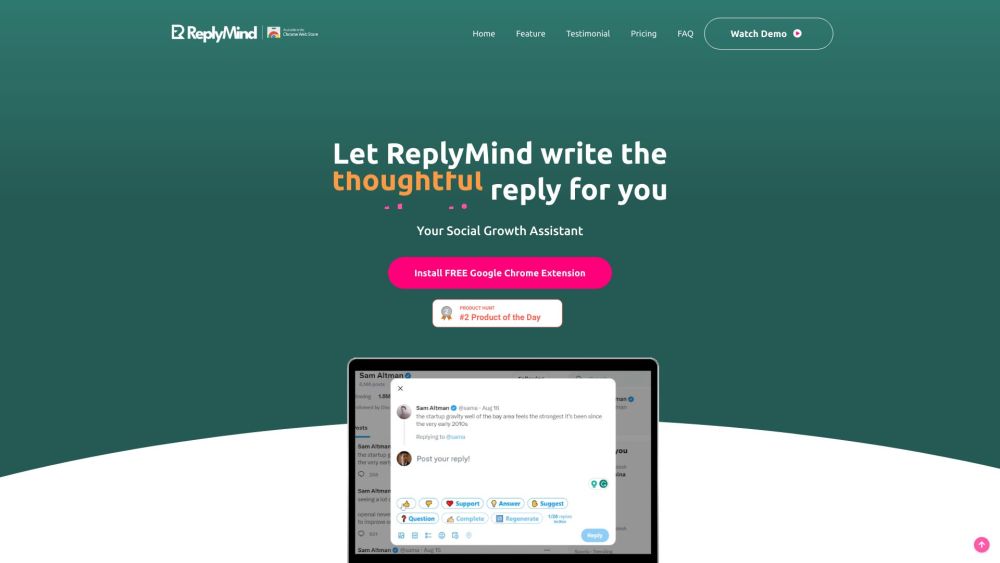 ReplyMind: AI Tool for Impactful Social Networking