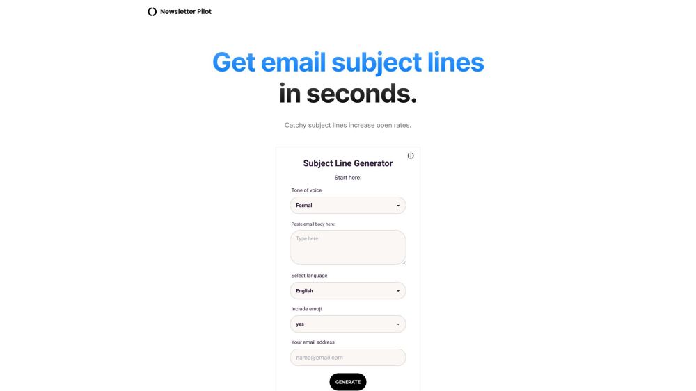 Subject Line Generator: AI Tool for Emails