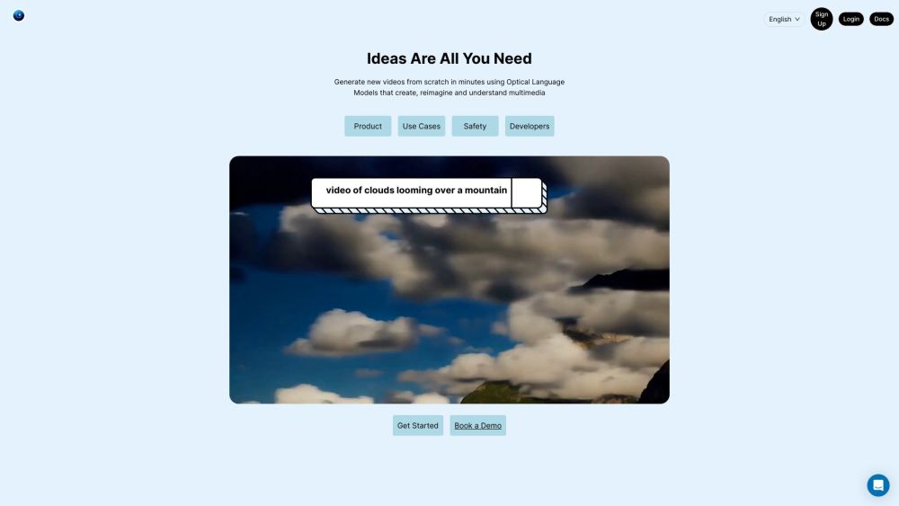 Olm - Optical Language Models: AI Tool for Instant Video Creation