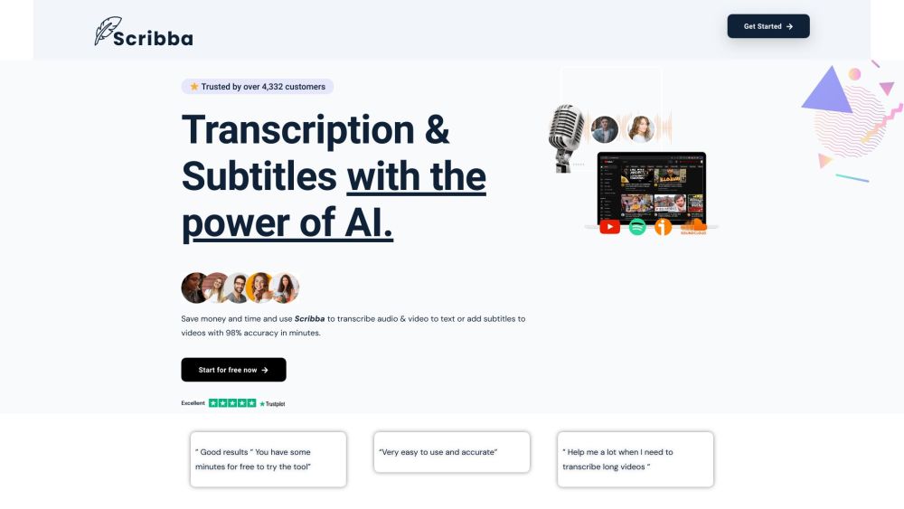 Scribba: AI Transcription & Subtitles Service