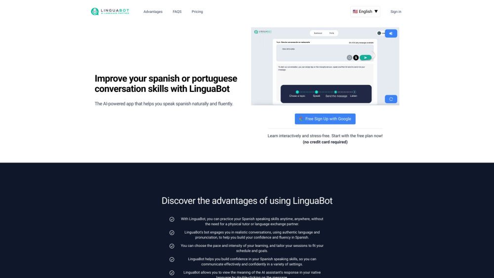 LinguaBot - AI Language Partner: Speak Anytime