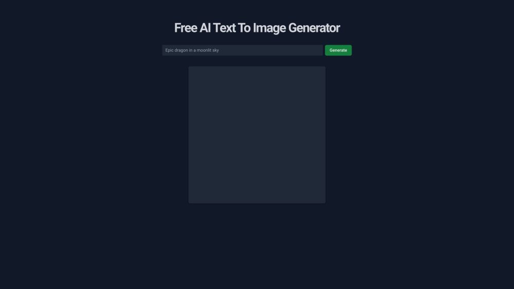 GenPictures: Free AI Tool to Turn Words into Art
