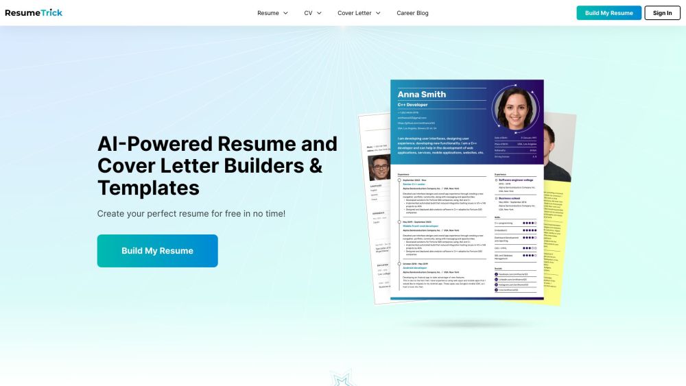 Resume Trick: Free Online Resume Builder & AI Tool