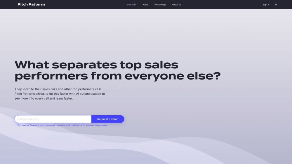 Pitch Patterns: AI Tool for Sales Backbone Health