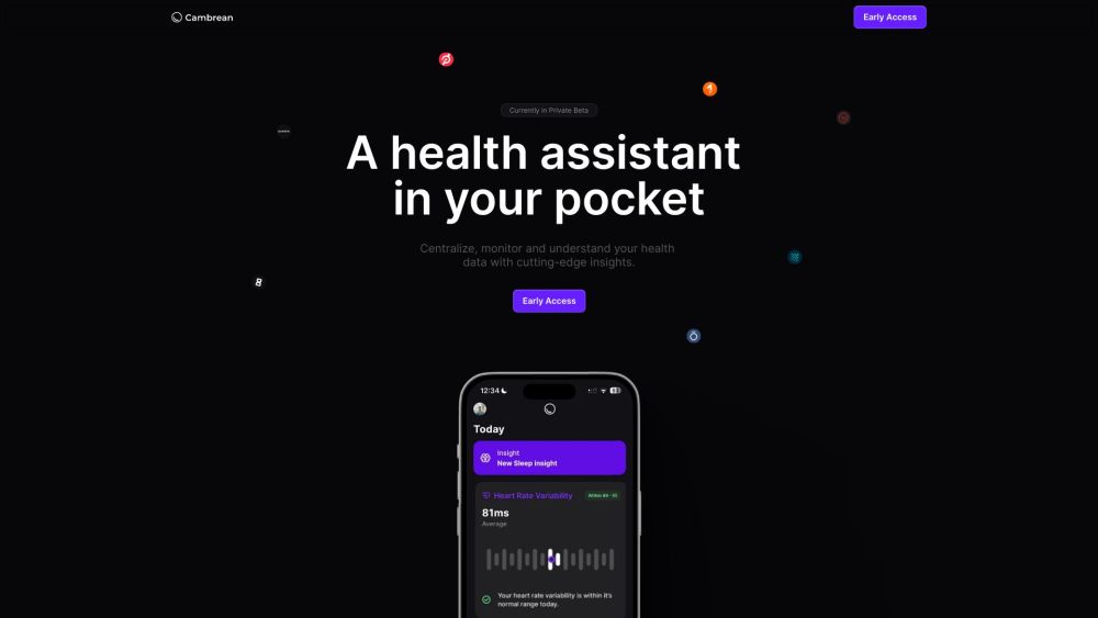 Cambrean: Your AI Tool for Optimal Wellbeing