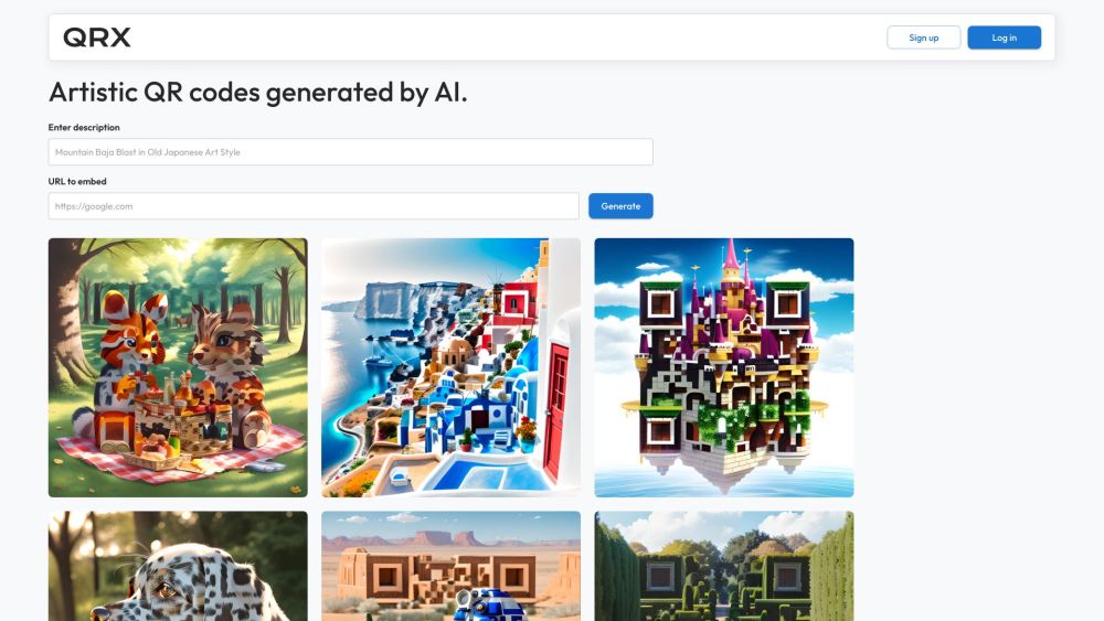 QRX Codes: AI Art QR Code Generator - 40 Letters